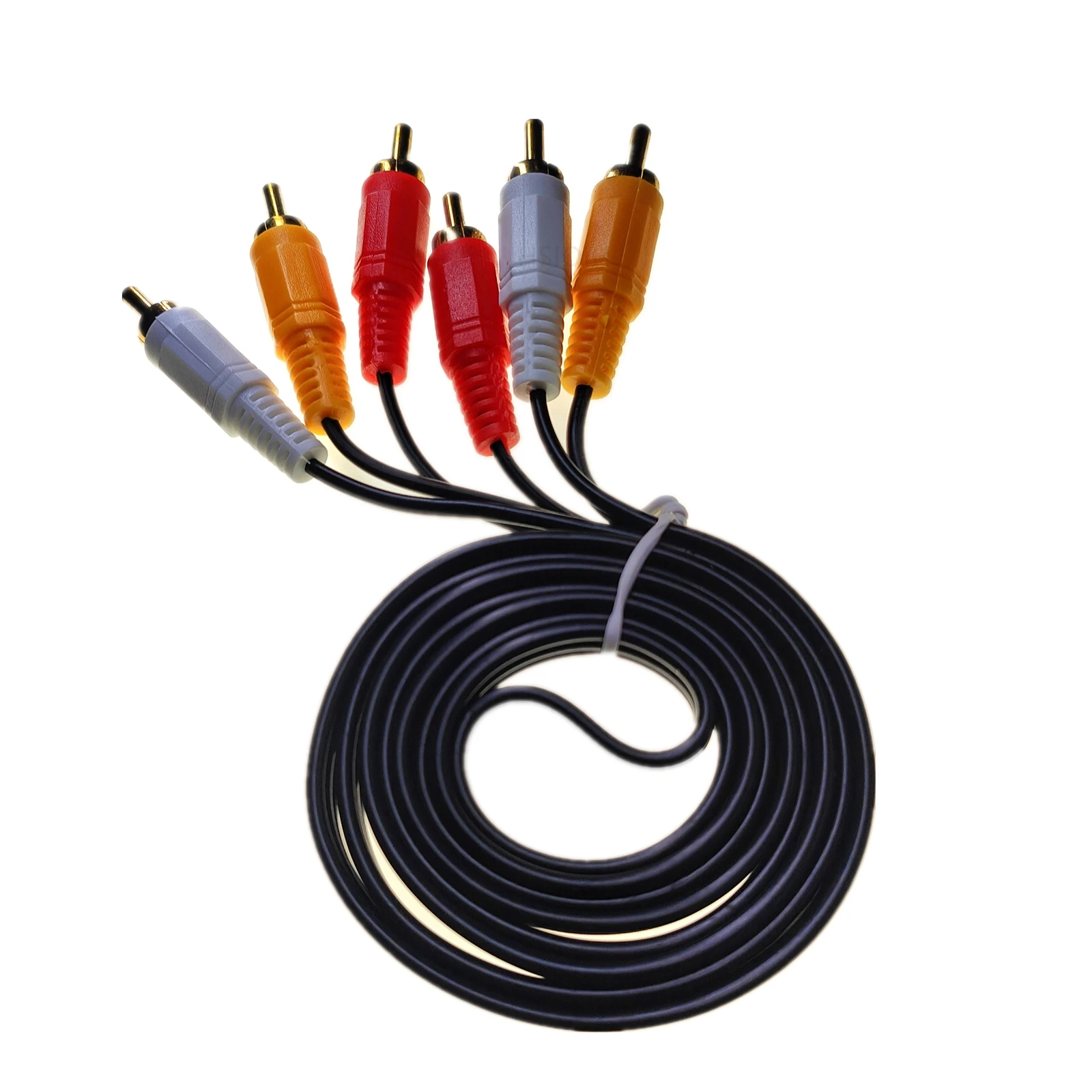 3RCA Male to 3 RCA Male Composite Audio Video AV Cable Plug 3X RCA Retail 1.5M 3M 5M 10M 15M 20M