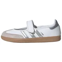 Adidas Originals Samba Jane White Silver Chaussures légères de style Balletcore pour femmes, baskets rétro pour filles KJ3785 2