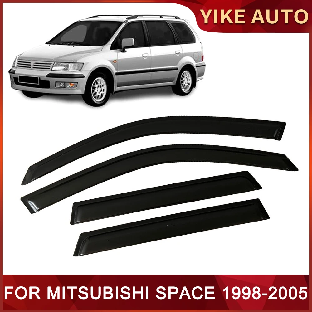 

Оконный козырек для MITSUBISHI SPACE 1998-2005, дверной козырек с защитой от ветра, солнца, дождя, ветрозащитные дефлекторы для боковых окон