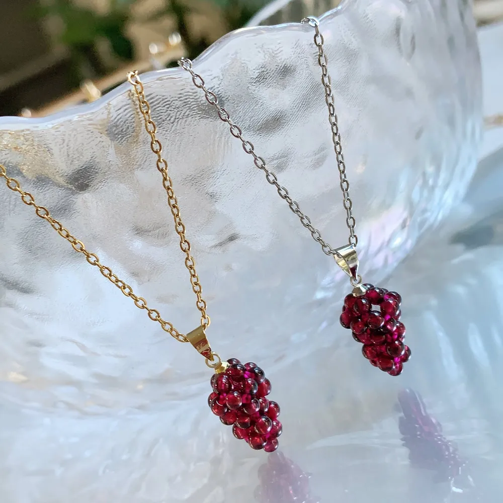 Hessonite Garnet Smooth Oval & rondelle Shape Gemstone Beads Necklace
