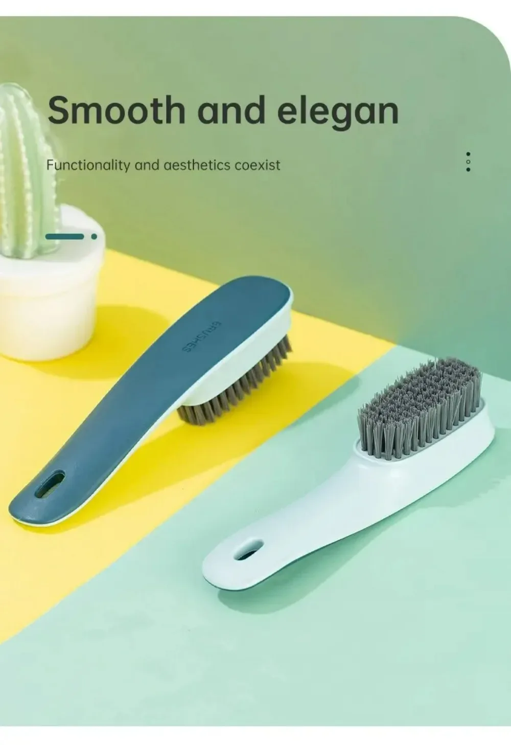 1pc Shoe Cleaning Brush Plastic Clothes Scrubbing Household Multi-functional Cleaning Tools Commercial Washing Brush Accessories