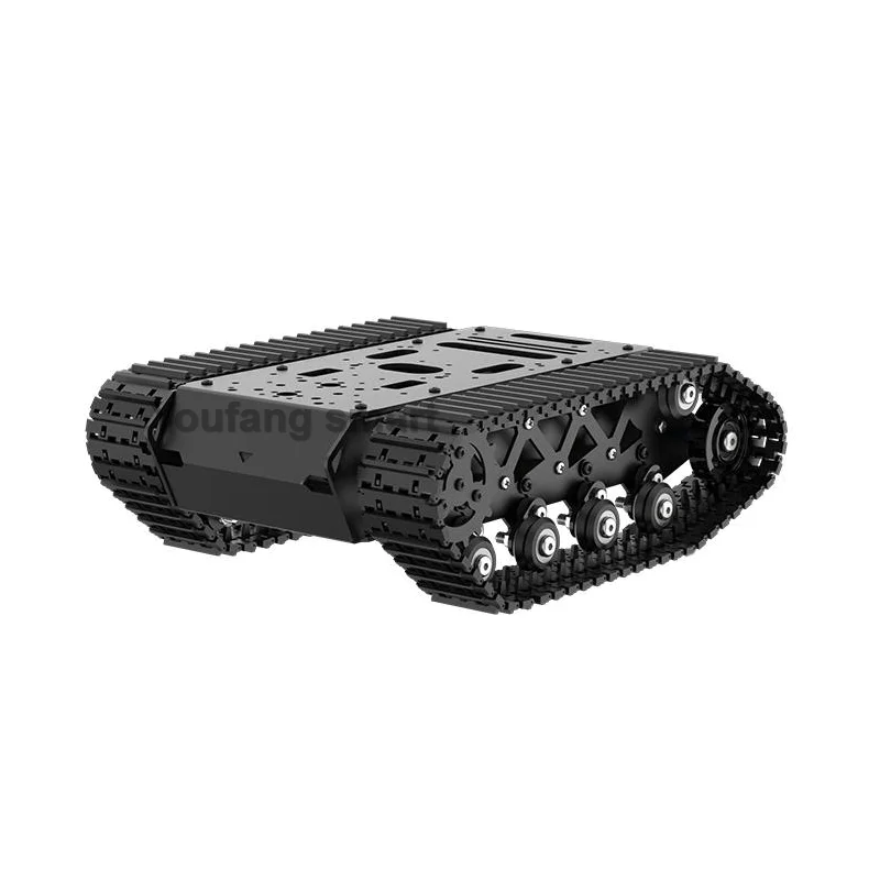 10KG Load Strong Shock Absorption RC Tank Chassis Suspension All Metal Tank Robot 12V Encoded motors Programmable Robot Car