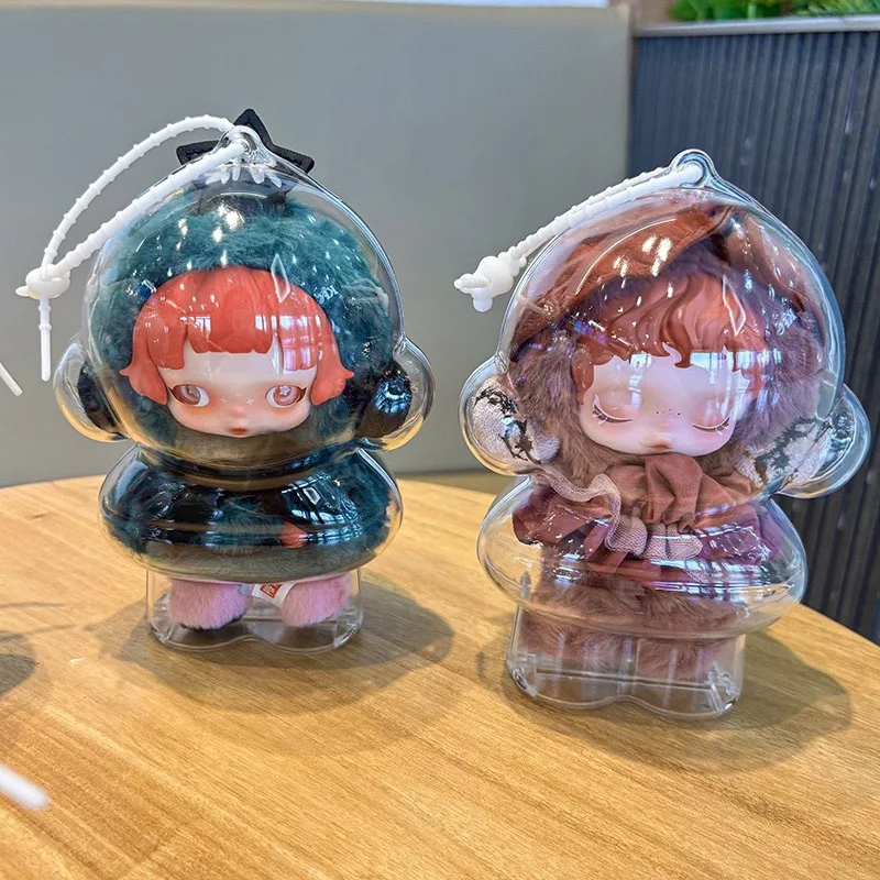 NEW Transparent Case For Skull Panda Protective Cover Plush Dolls