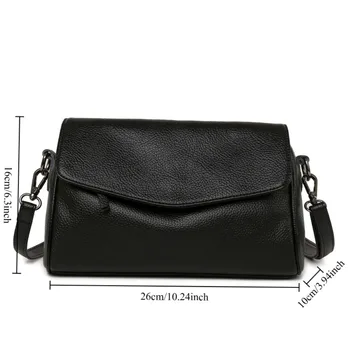 حقيبة كروس جلدية ناعمة بتصميم أنيق — صورة 6