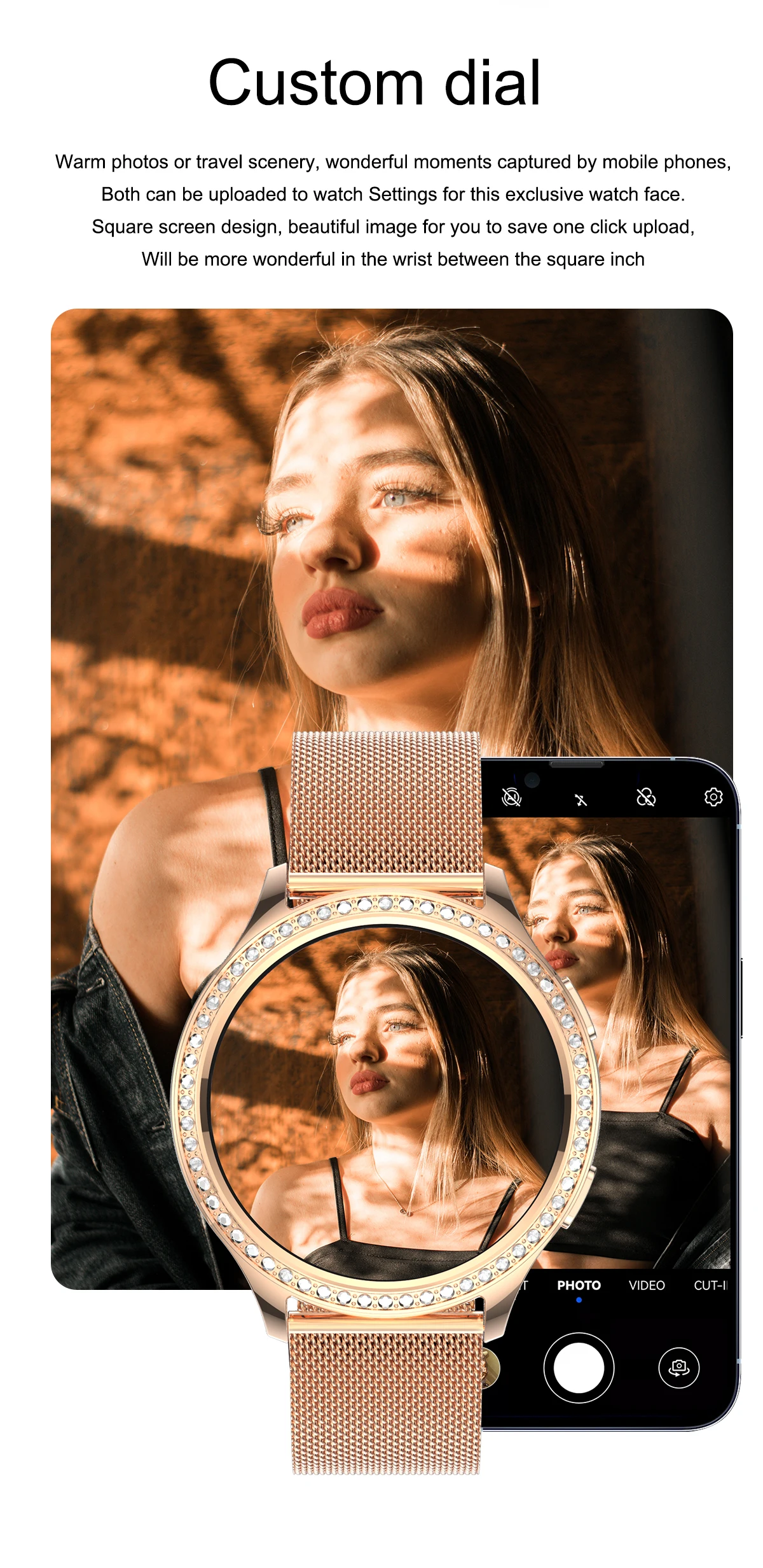 mulheres, Smartwatch para meninas, Bluetooth Call, relógio de pulso, novos designs, 2023