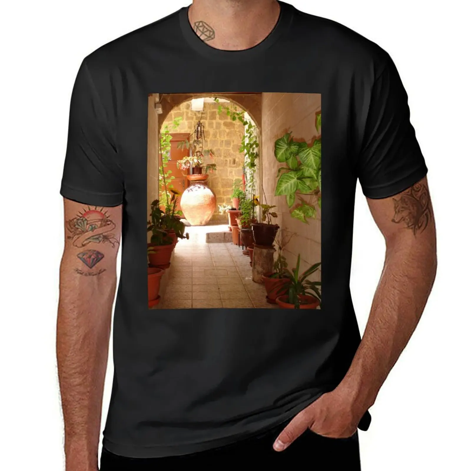 

Classic Vase or Grecian Urn T-Shirt plain sweat heavyweights blacks big and tall t shirts for men