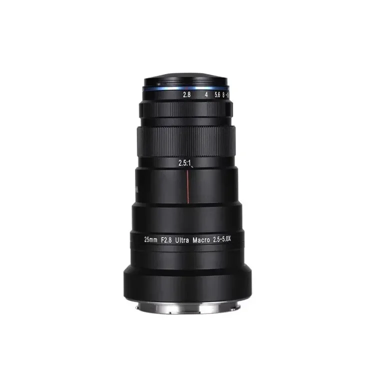 Laowa 25mm f/2.8 2.5-5X Venus Optics 울트라 매크로 렌즈(니콘 Z/캐논 RF/-E/L-마운트용 마운트 및 조명 포함)