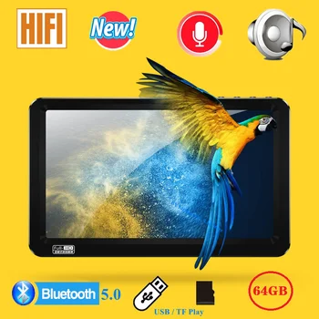 7.1 인치 터치 스크린 64gb 블루투스 Mp4 음악 플레이어 Hifi Usb 유형-c Mp5 비디오 플레이어 지원 TF 카드 스피커 6500mAh 배터리