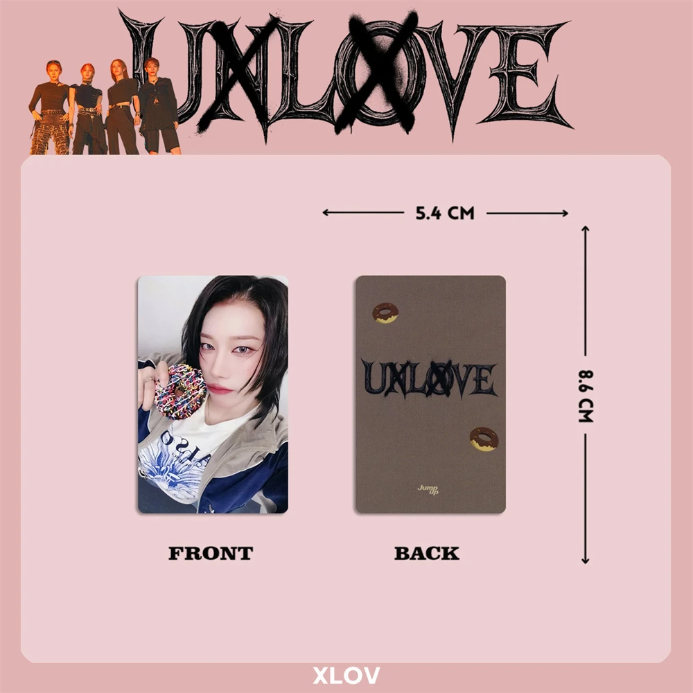 4Pcs KPOP XLOV Photocards UXLXVE Album Postcard Member Two-Sided