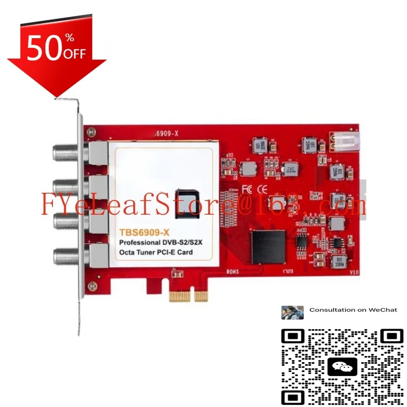 

6902 TBS 6909X V2 DVB-S2 Dual Tuner PCIe Card for HD and SD Digital Satellite TV