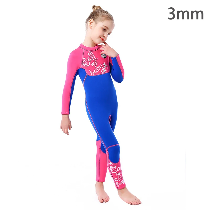 Kids Wetsuit for Boys Girls Children, Neoprene Full Wet Suits 3mm/2mm/2.5mm Long Sleeve Back Zip Toddlers/Youth Thermal Swimsut 3