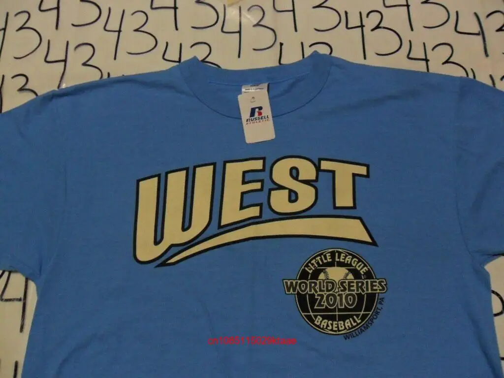 Футболка NWOT средней длины с длинным или коротким рукавом для занятий легкой атлетикой West Little League 2010