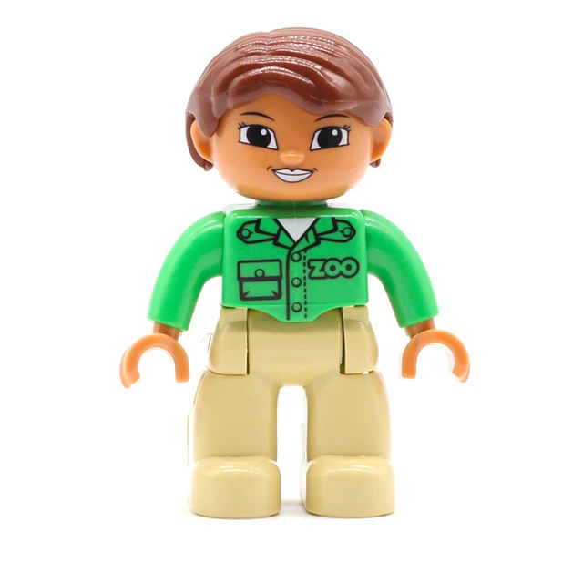 Big Size Action Figures City Princess Policemen Family Building Block Doll Character Accessory Toys Assembly Children Kids Gift Zoo aunt