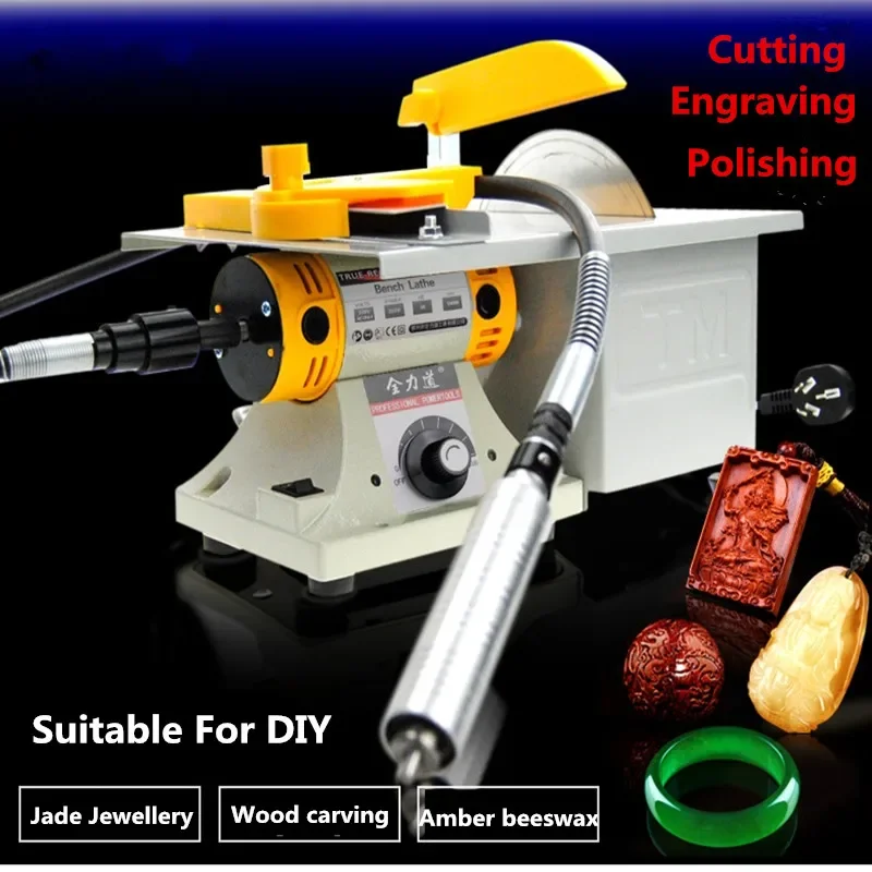 

Multifunction Mini Table Saw Stone Polisher Jade Engraving Machine Grinding Polishing Machine Jade Cutting Machine 220V