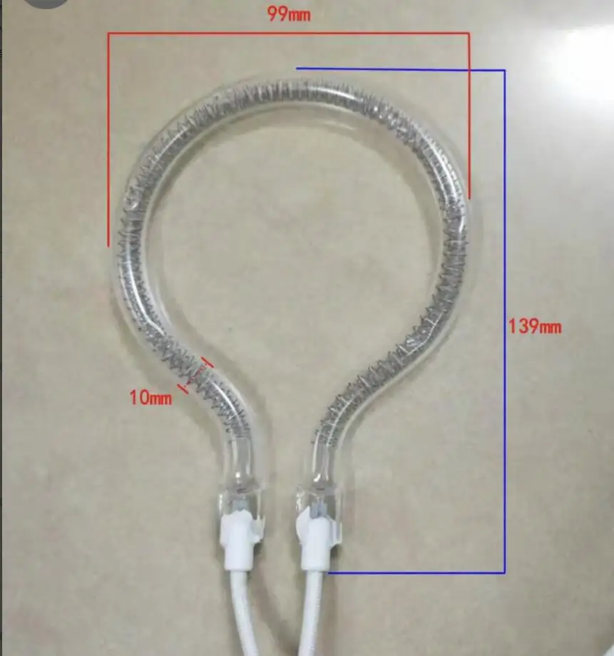 Electric Heater Parts Halogen Heating Tube Racquet Or Bat Shape 220V 700W tubular heater electric air heater
