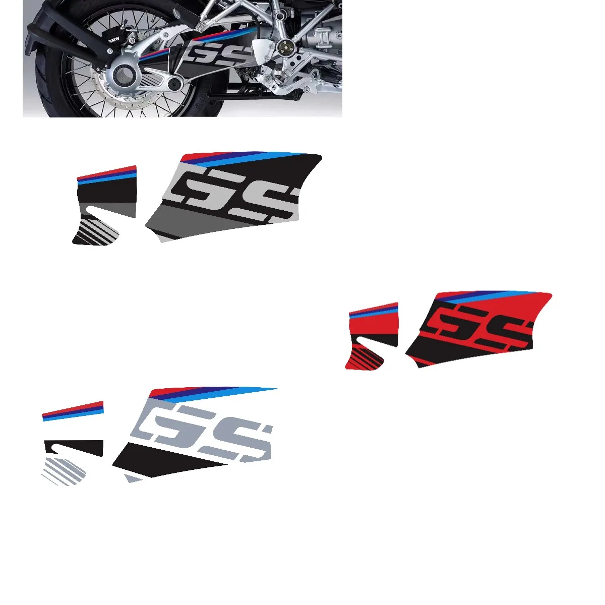 For BMW R1200 04-12 R1200GS Adv 04-13 3M Motorcycle Swing arm Decal Waterproof Rotating Shaft Swingarm Stickers gradient magic cubes third order magic cubes creative color children s students educational toys suit rotating smooth