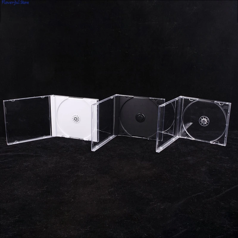 하이 퀄리티 투명 바닥 CD 박스 빈 CD 케이스, PP 플라스틱 CD 케이스, 용량 1-2 디스크