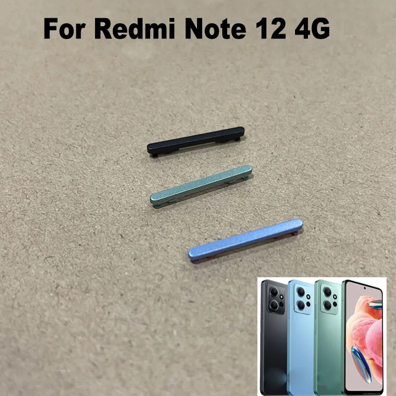 Power Volume For Xiaomi Redmi Note 12 4G Side Button Buttons Switch On Off Keys Replacement Repair Parts