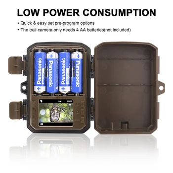 Mini Hunting Trail Camera 16MP 1080P HD Infrared Night Vision Waterproof Outdoor Motion Activated Wildlife Scouting Photo Traps 5