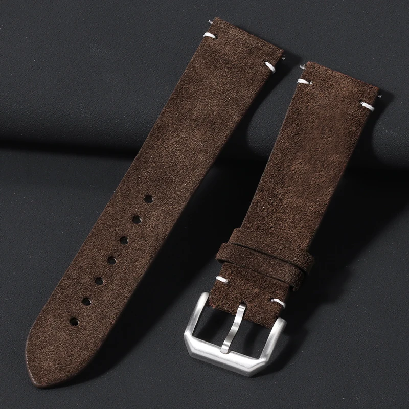 Luxurious Soft Suede Quick Release Watch Strap