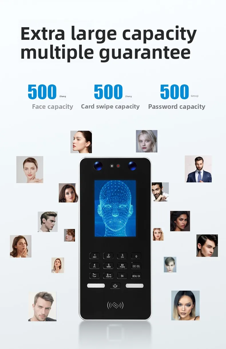 Face Recognition Access Control System Integrated Machine Face Attendance Machin