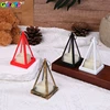 Dollhouse Candle Lamp Led Wind Light European Simulation Triangle Cande Light Miniature Desktop Night Lamp Model Decoration Toy 3