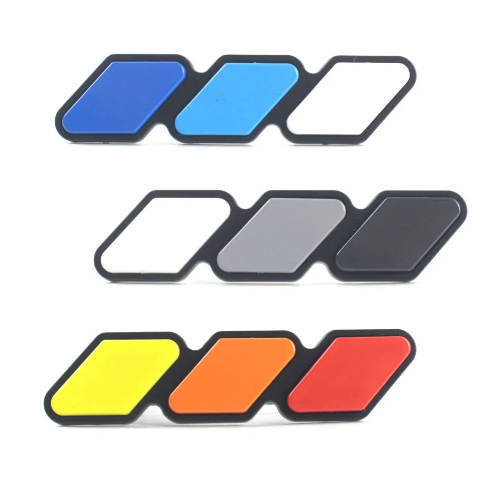 

1 Set Tri-Color 3 Grille Badge Emblem Acrylic For Toyota 4Runner Rav4 Highlande 10x2.7x0.2cm Car Decoration Decals Accessories