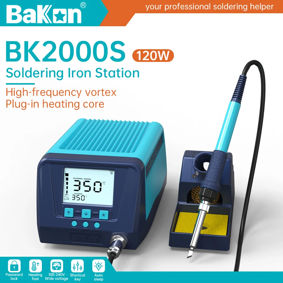 Bakon BK2000s 120w Soldering Station Professional High Frequency Soldar smd Welding Station Auto Sleep Phone Repair Tools 2