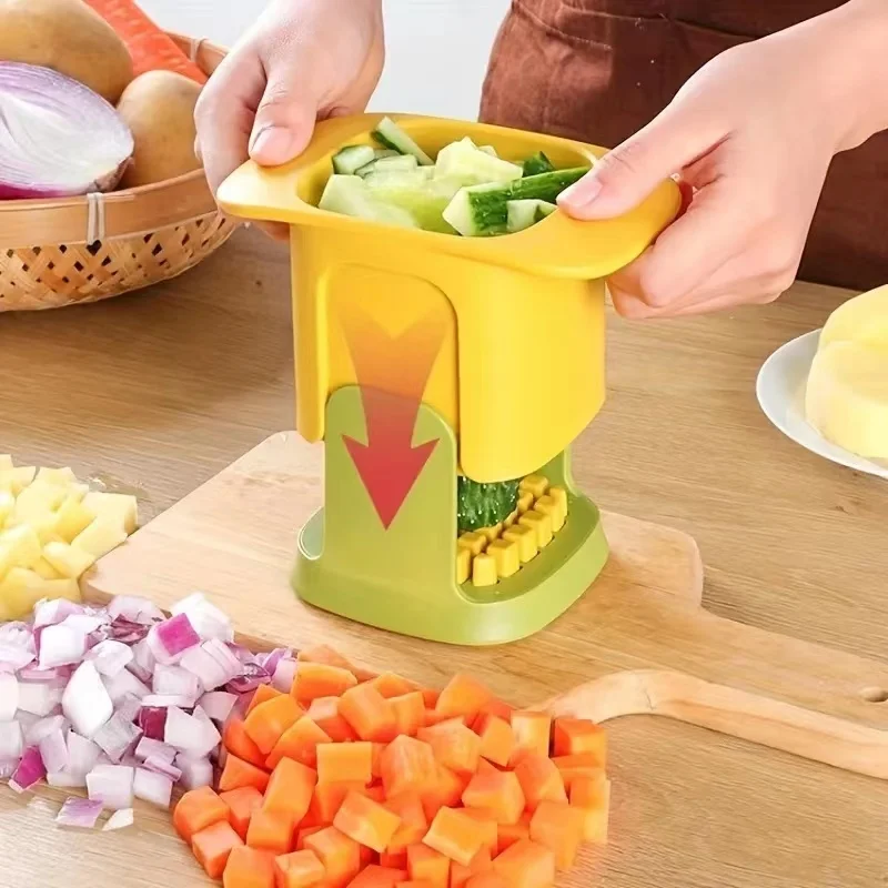 Multifunctional Vegetable Chopper Onion Dicing French Fries Slicer Kitchen Gadget Cucumber Potato Slicer Kitchen Tool