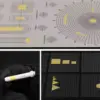 New DSPIAE MASKING TAPE CUTTING MAT(CONCENTRIC CIRCLES) AT-ECC AT-ECA AT-ECB AT-ECD model tools 5