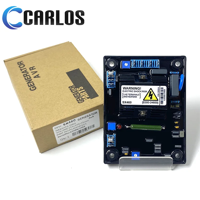 SX460 고품질 AVR 발전기 자동 전압 조정기 안정기 디젤 전기 엔진 제어 발전기 예비 부품 SX460