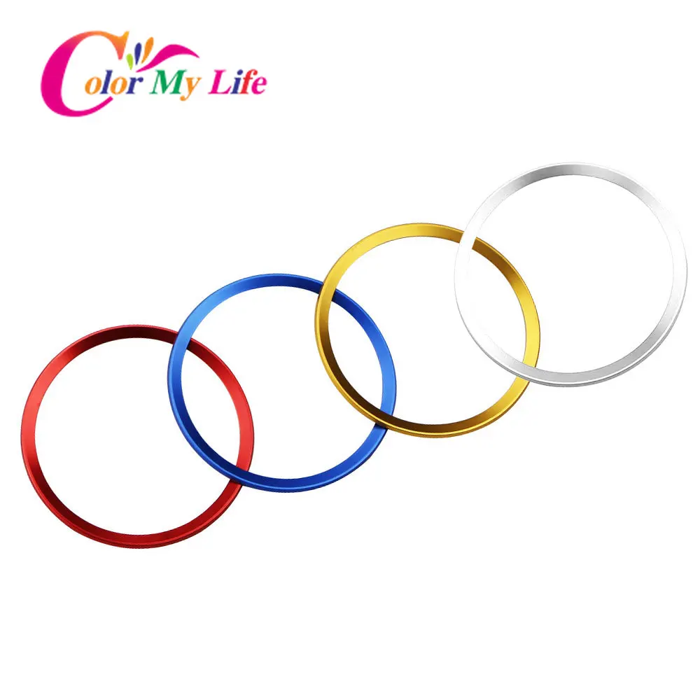 Color My Life Aluminum Alloy Car Steering Wheel Ring Stickers Decals Fit  For Audi A3 A4 Q3 Q5 A5 A6 Automobiles Accessories - Car Stickers -  AliExpress