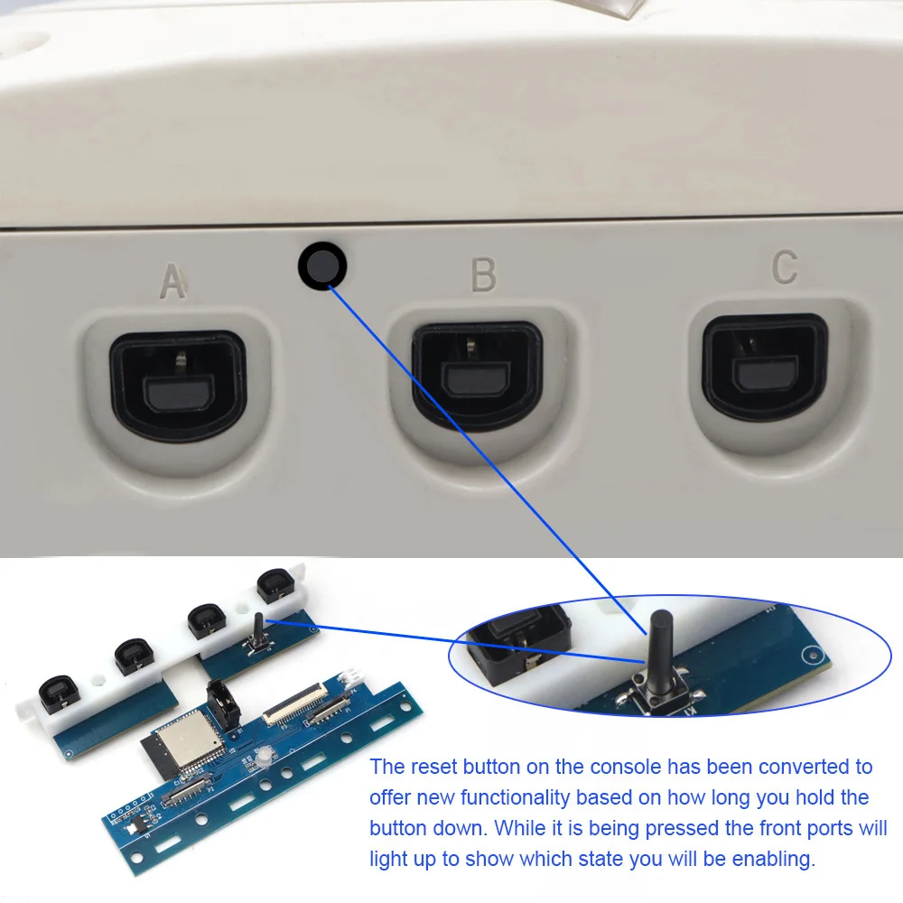 Фото Новейший беспроводной контроллер iBlueControlMod SEGA DC Bluetooth внутренний адаптер для SEGA Dreamcast Консоль геймпад встроенный конвертер №4