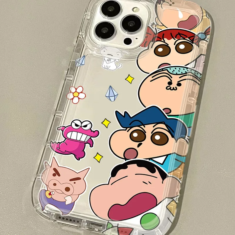 Charming Clear Phone Case with C-Crayon S-ShinChan Design