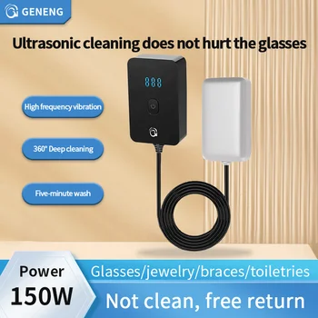 Portable ultrasonic cleaning machine, small ultrasonic dishwasher, seafood, fruit, watch, glasses, underwear, socks cleaning 1