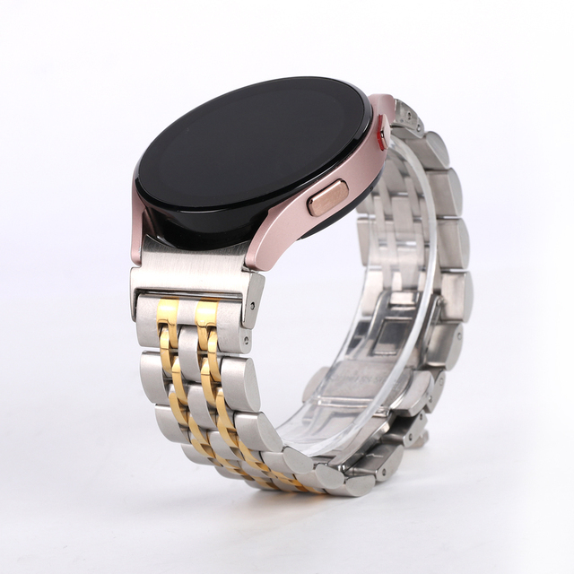 Gaps Metal Band For Samsung Galaxy Watch 4 Strap 40 44mm Curved end Stainless Steel Bracelet Galaxy Watch 4 Classic 46mm 42mm