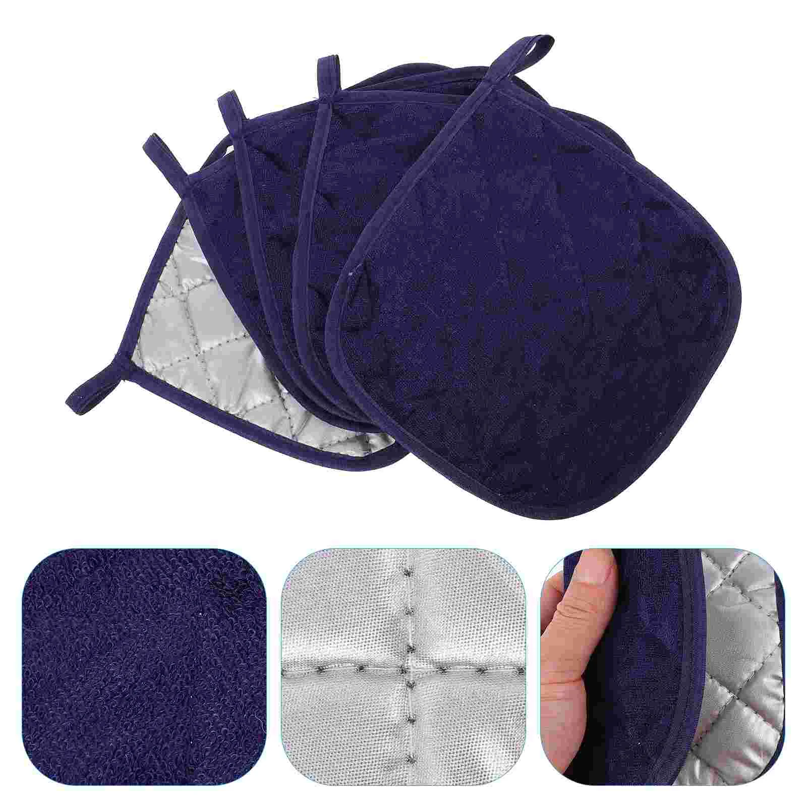 

5 Pcs Insulation Pads Rkitchen Baking Mat Pot Rack Kicthen Assecories Cotton Oven Holder