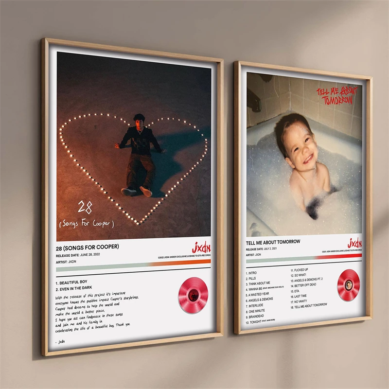 

Поп, рэп Обложка для музыкального альбома Jxdn, Постер, эстетический рэпер, хип-хоп, рок, Расскажите мне о завтра, холст, печать, настенное искусство, декор комнаты