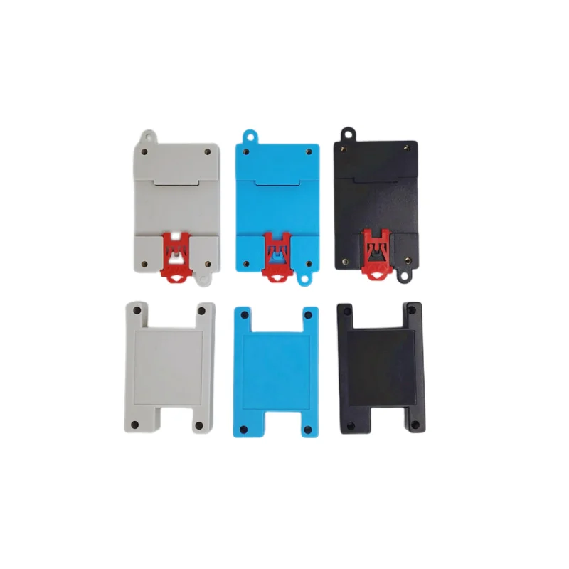 DIN Rail PLC Electrical Shell Safety Barrier Isolation Module Plastic Shell 3-49 82x54x32mm Project Box Industrial Control Box electronic enclosure case electrical box