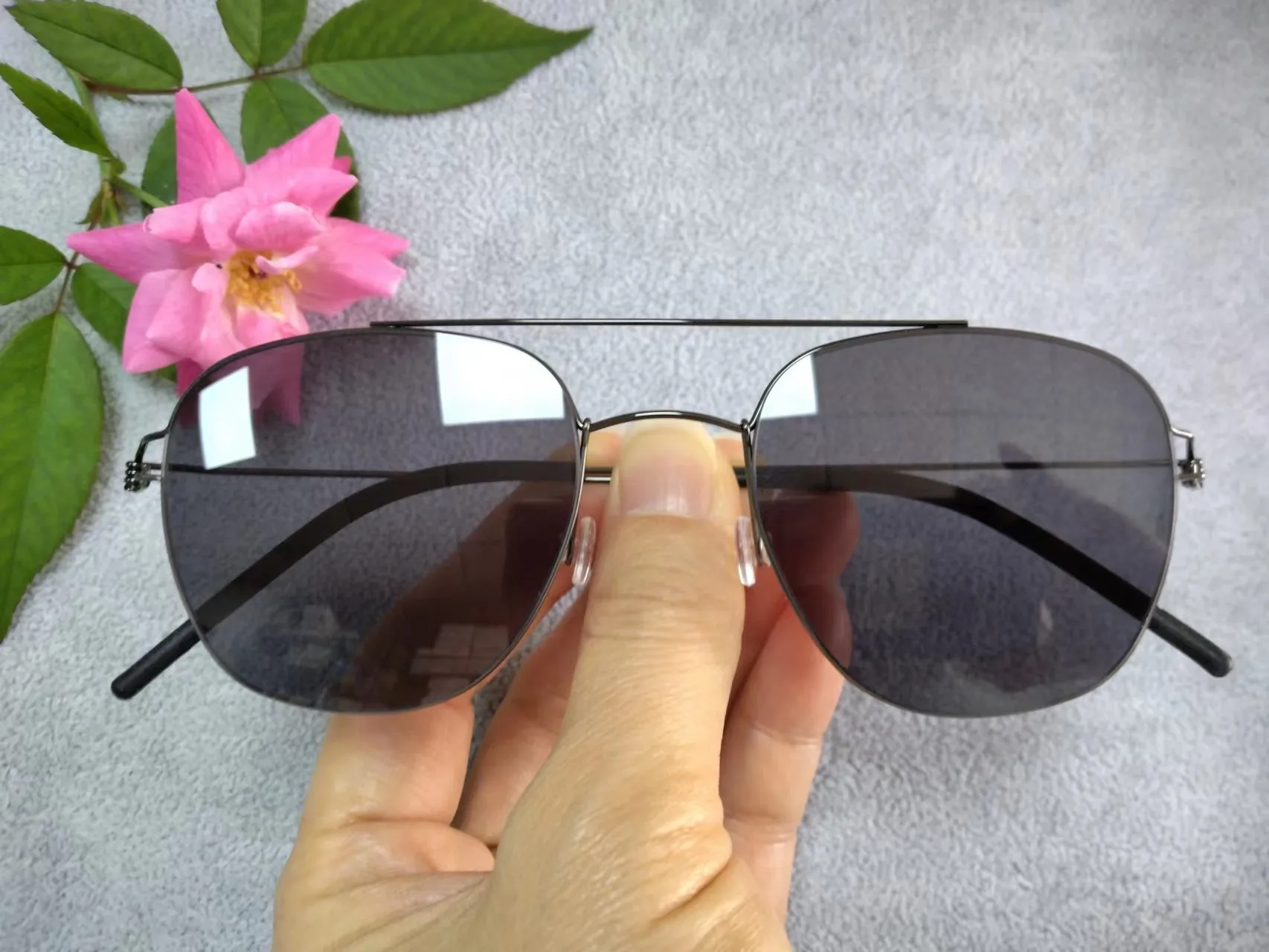 Bobbie Titanium Sunglasses Various Looks