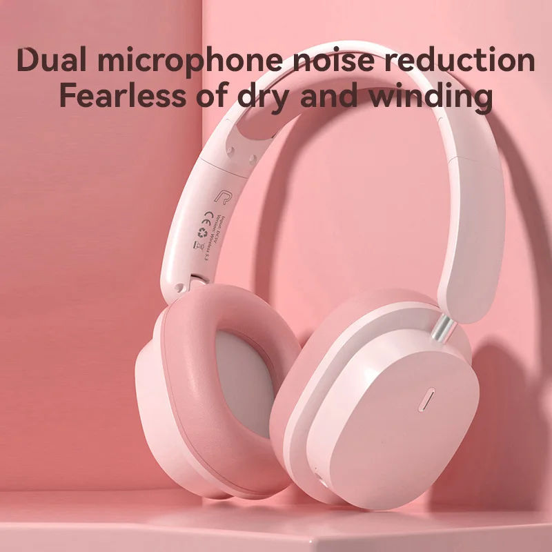 2026 New Foldable Headset Wireless Bluetooth Earbuds Head Mounted Noise Cancelling Earphones Sports With Mic Music Headphones_voghion.com