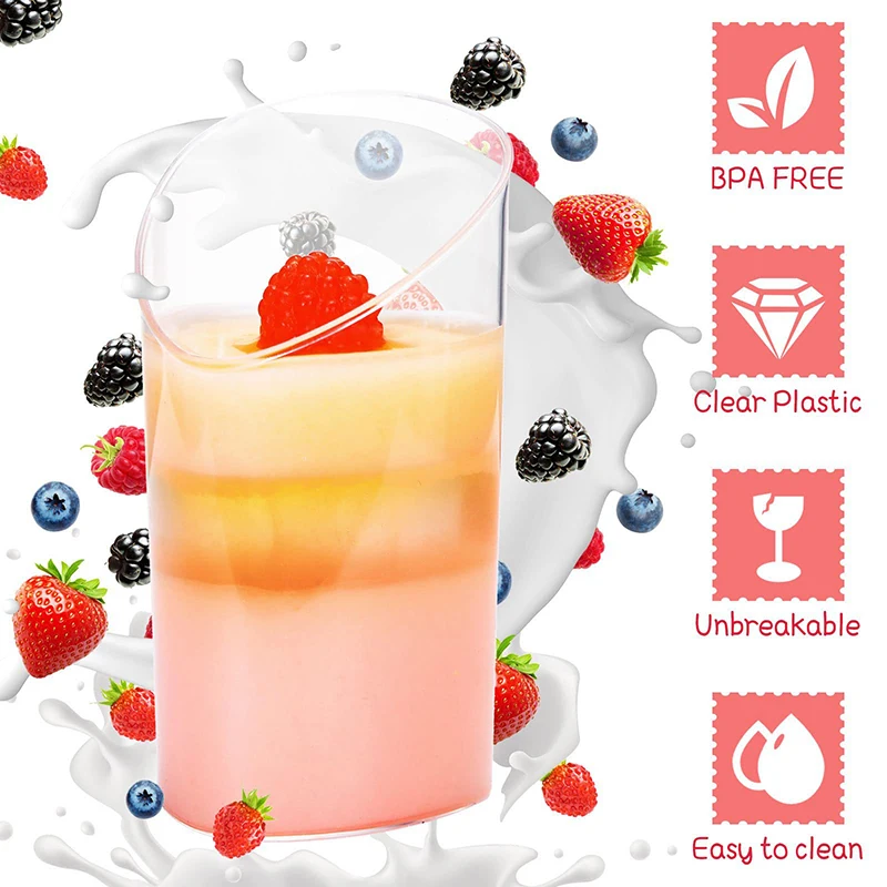 5pcs Mini Disposable Cups Pudding Jelly Mousse Ice Cream Cup Appetizer Bowl For Home Dessert Shop Food Container Plastic Cups