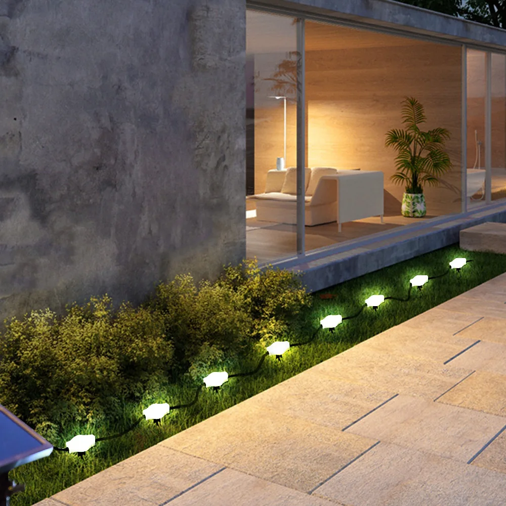 Solar Outdoor String Lights Waterproof Garden Courtyard Decoration For Christmas Holiday Party Landscape Lighting Atmosphere