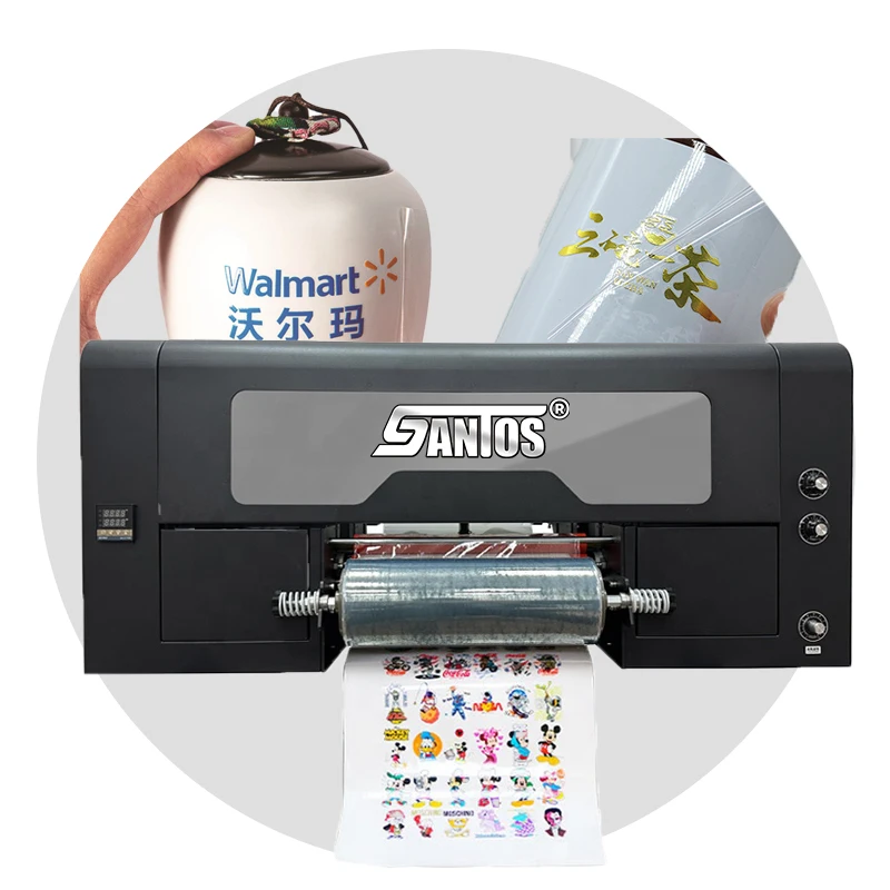 

Uv Dtf Sticker Printer A3 Size Roll To Roll Textiles Leather Wood Uv Dtf Printer With Xp600 Printheads