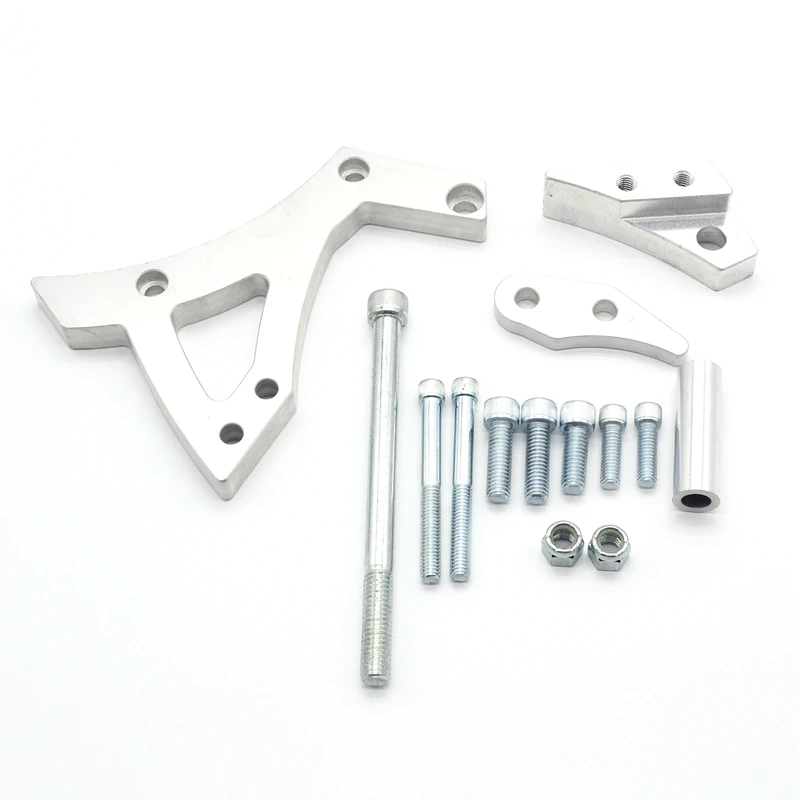 Alternator Bracket Kit Polished Billet Aluminum for Ford 351C