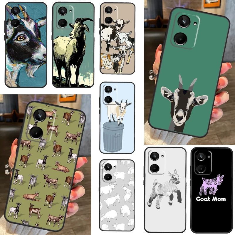 Cute Baby Pygmy Goat Case Per Realme Gt Neo 5 2 3 Gt3 8 9 10 Pro Plus C11 C15 C21 C30 C31 C35 C33 C55 C25S C21Y
