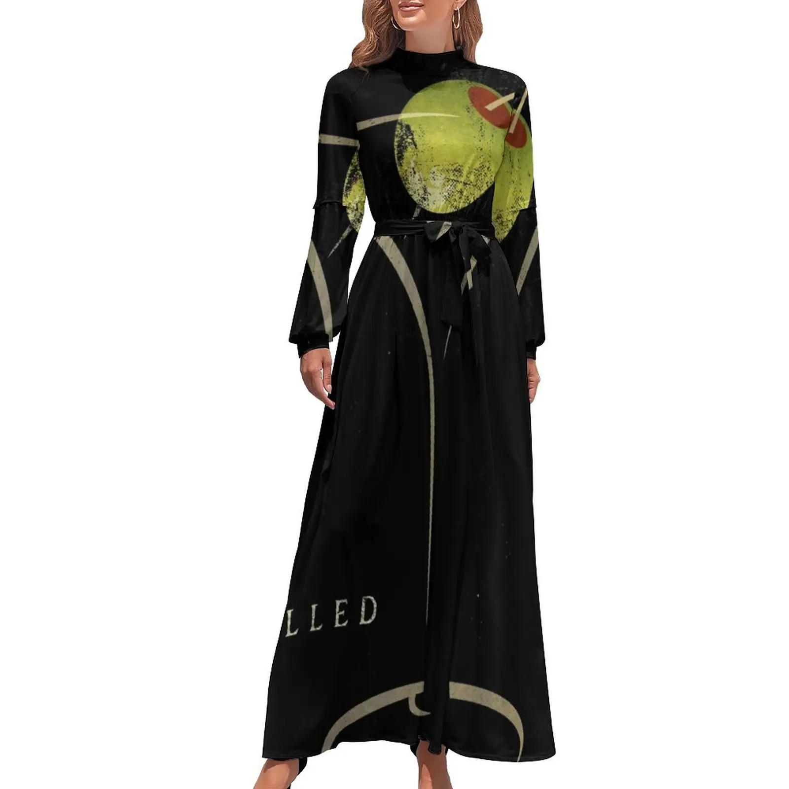 thumbnail image 1 of Vestido largo Olive Martini Vestido de noche de mujer Cóctel de vestidos Ropa femenina Vestido de noche de mujer, 1 of 5