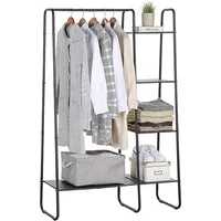 Freestanding Clothes Garment and Accessories, Organizer Closet Rack (BLK) 1