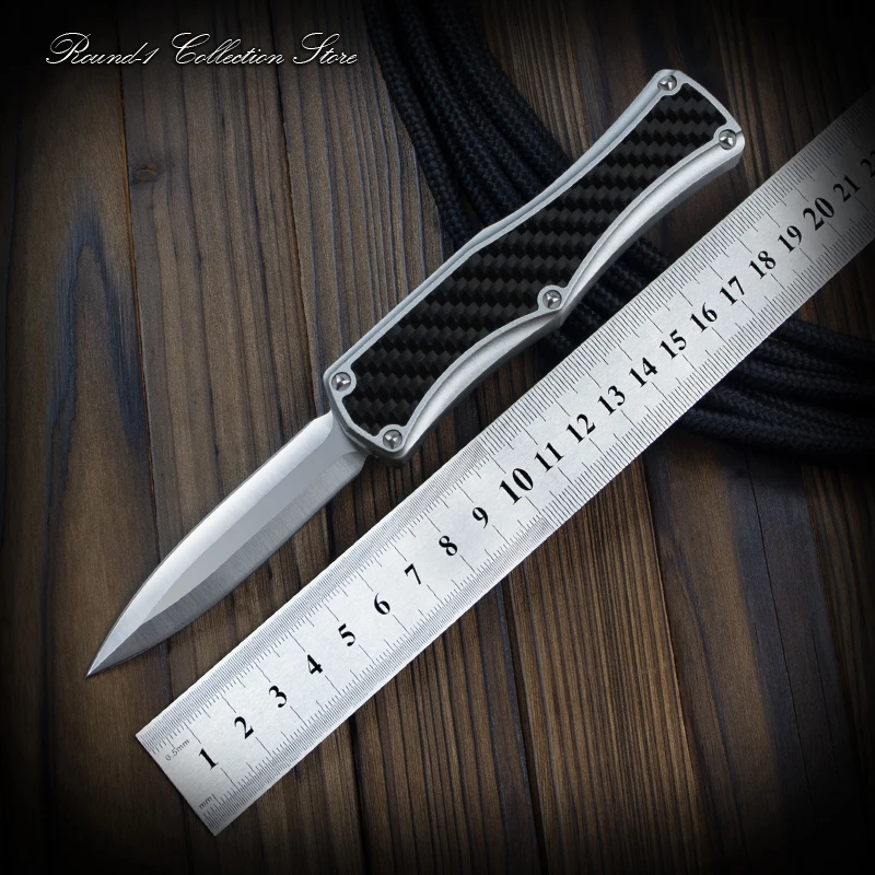 

Нож Hera Angela Carbon Fiber editor On Micro OTF Tech, Нож EDC для самообороны, военное тактическое снаряжение, боевые ножи Pocketknives A27