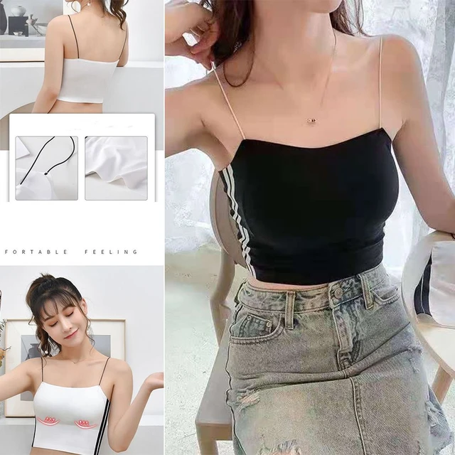 Beauty Back Ice Silk Bras Cloth Accessories For Women Vest Sexy Lingerie  Cropped Brassieres Sports Bra